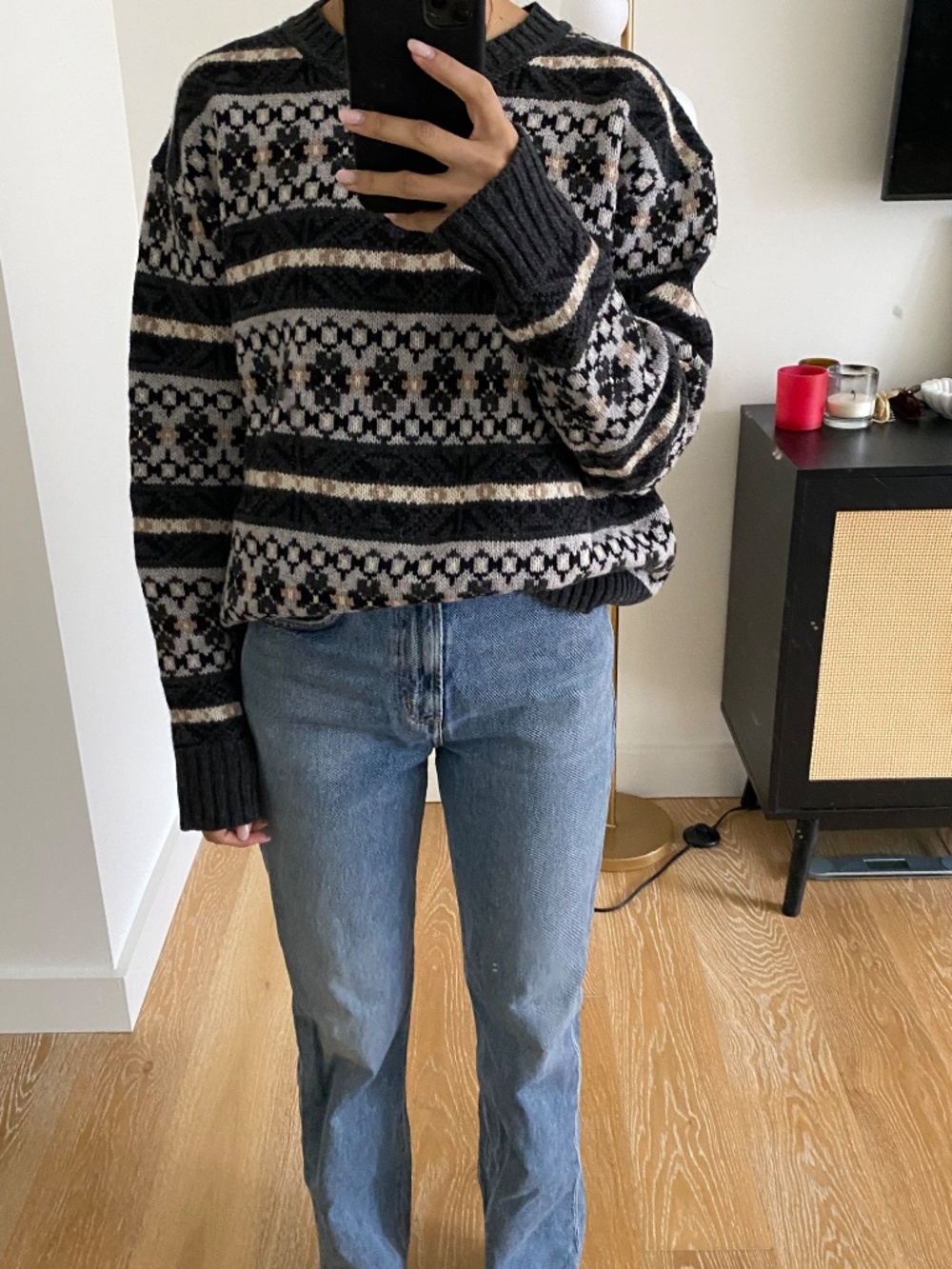 J. Crew Black and White Patterned Sweater - Picture 3 of 10